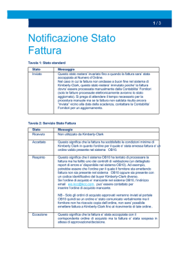 Notificazione Stato Fattura