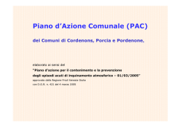 PAC del comune di Pordenone
