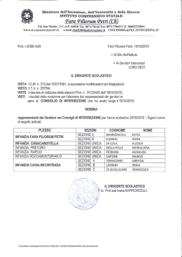 Tara Til&igrave;`omm G`etrr` (Cﬁ) - Istituto Comprensivo di Fara Filiorum Petri