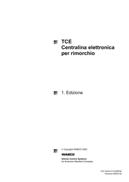 TCE Centralina elettronica in rimorchio