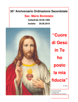 &ldquo;Cuore di Ges&ugrave; in Te ho posto la mia fiducia&rdquo;