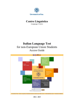 Italian Language Test for non