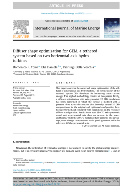 Diffuser shape optimization for GEM, a tethered system based on