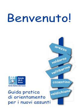 Benvenuto - Azienda Sanitaria USL 8 Arezzo