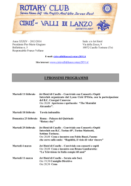 Programma Febbraio-Marzo 2014