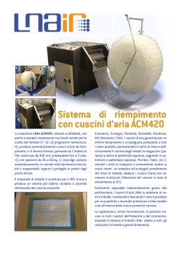 Sistema di riempimento con cuscini d`aria ACM420