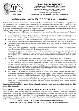 Scarica Appello - Cobas Scuola Torino