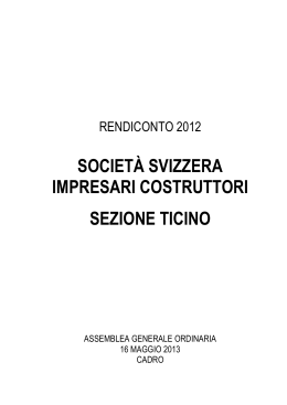 indice - Società svizzera impresari costruttori sezione Ticino