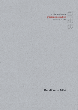 Rendiconto 2014 - Società svizzera impresari costruttori sezione