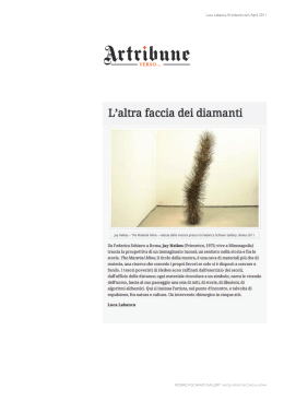 Luca Labanca, Artribune.com, April 2011