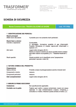 SCHEDA DI SICUREZZA