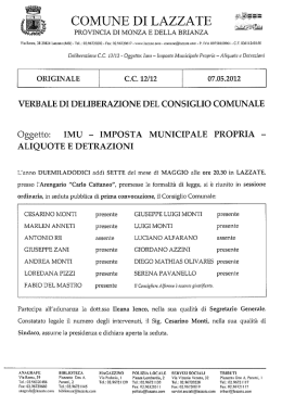 COMUNE DI LAZZATE
