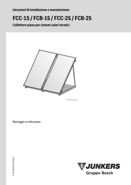 Istruzioni di installazione e manutenzione Collettore piano