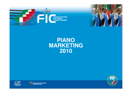 Piano di Marketing 2.. - Federazione Italiana Canottaggio