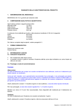 Specialit&agrave; medicinale MACROGOL EG