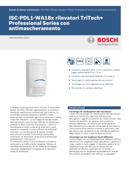 ISC‑PDL1‑WA18x rilevatori TriTech+ Professional Series con
