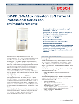 ISP‑PDL1‑WA18x rilevatori LSN TriTech+ Professional Series con
