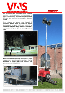 soluzioni mobili di illuminazione