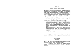 Parte Prima SCOPO - COLORI - SEDE SOCIALE Art. 1 Il