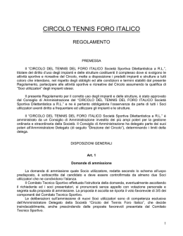 CIRCOLO TENNIS FORO ITALICO - Circolo del Tennis