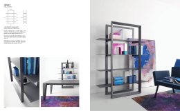 Libreria impiallaciata in rovere grigio, con 4 ripiani in vetro