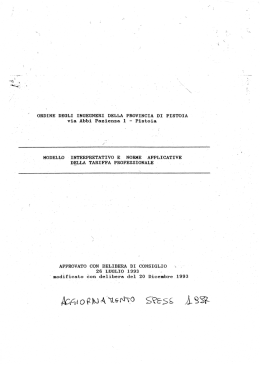 Modello Interpretativo e Norme Applicative