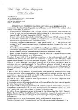 Curriculum - Comune di Jesi