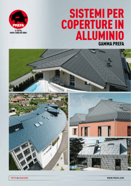 SISTEMI PER COPERTURE IN ALLUMINIO