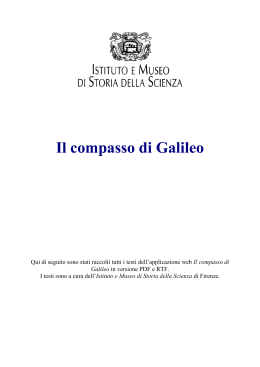 Il compasso di Galileo
