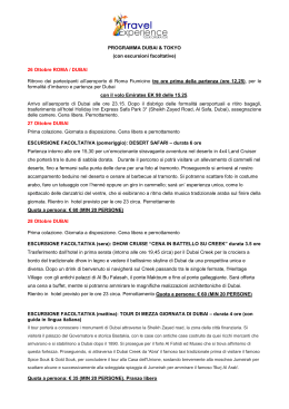 con escursioni facoltative