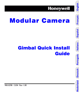 Modular Camera Quick Install Guide