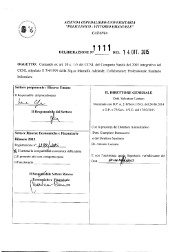 1l..Ù DEL 1 4 011. 2015 - Azienda Ospedaliero