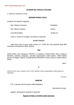 Trib. Roma 7 marzo 2014 - Diritto Civile Contemporaneo