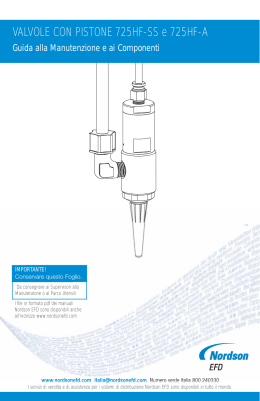 VALVOLE CON PISTONE 725HF-SS e 725HF-A