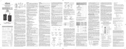ISTRUZIONI D`USO OPERATING INSTRUCTION
