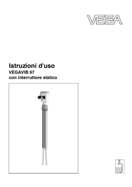 Istruzioni d`uso - VEGAVIB 67