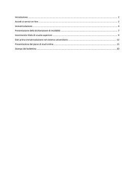 istruzioni - Portale dello Studente