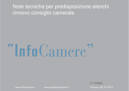 slides Infocamere - CCIAA di Perugia