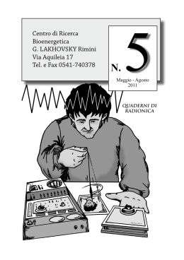 Scarica Quaderno - Centro di ricerca bioenergetica Georges