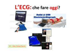 L`ECG: il piu` vecchio test cardiologico e` ancora sulla