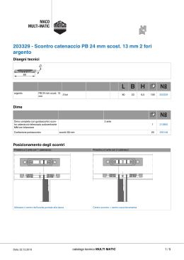 203329 - Scontro catenaccio PB 24 mm scost. 13 mm 2