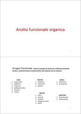 Analisi funzionale organica