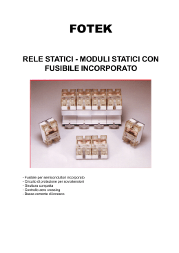 rele statici - moduli statici con fusibile incorporato