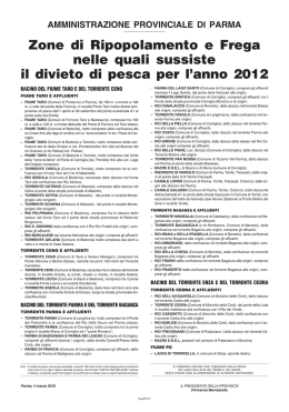 zone ripopolamento e frega