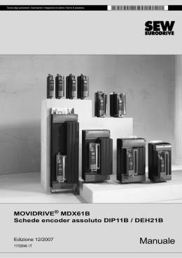 MOVIDRIVE&reg; MDX61B: Schede encoder assoluto - SEW