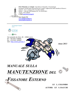 MANUTENZIONE DEL