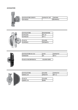 avvolgitori avvolgitore zenith capacita` mt cintino