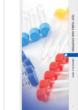 TEST TUBES AND STOPPERS