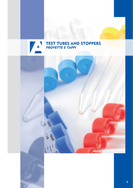 TEST TUBES AND STOPPERS