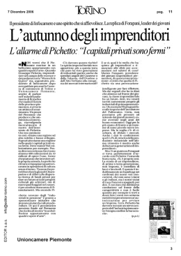 \ L` autunno degli imprenditori